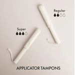 Grace and Green Organic Cotton Applicator Tampons Regular (Pack of 16) GGOTA-R007
