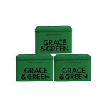 Grace and Green Display Tin Forest Green (Pack of 3) GGTINFORESTCASE