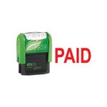 COLOP Green Line Word Stamp PAID Red GLP20PAID