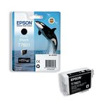 Epson T7601 Killer Whale UltraChrome HD Ink Cartridge Photo Black C13T76014010