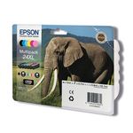 Epson 24XL Elephant Claria Photo HD Ink Cartridge High Yield CMYK/Lt Cyan/Lt Mag Mpk C13T24384011