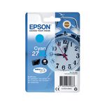 Epson 27XL Alarm Clock DURABrite Ultra Ink Cartridge High Yield Cyan C13T27124012