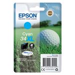 Epson 34XL Golf Ball DURABrite Ultra Ink Cartridge High Yield Cyan C13T34724010