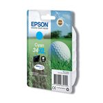 Epson 34XL Golf Ball DURABrite Ultra Ink Cartridge High Yield Cyan C13T34724010