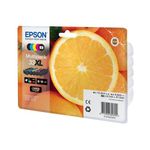 Epson 33XL Oranges Claria Premium Ink Cartridge High Yield CMYK/Photo Black Multipack C13T33574011