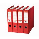 Esselte No 1 Lever Arch File Slotted 75mm A4 Red (Pack of 10) 811330
