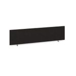 Straight desktop fabric screen 1600mm x 400mm - black