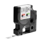 Dymo 18444 Rhino Label Printer Tape 12mmx5.5m Black on White S0718600