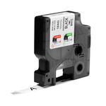Dymo 18443 Rhino Label Printer Tape 9mmx5.5m Black on White 18443