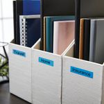 Dymo 45016 D1 LabelMaker Tape 12mm x 7m Black on Blue S0720560