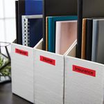 Dymo 45017 D1 LabelMaker Tape 12mm x 7m Black on Red S0720570