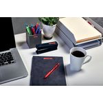 Dymo D1 LabelMaker Tape 19mm x 7m Black on Red S0720870