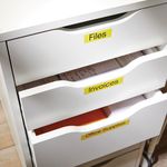 Dymo 45808 D1 LabelMaker Tape 19mm x 7m Black on Yellow S0720880