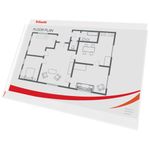 Esselte Pocket Landscape Top Opening Embossed A3 Clear (Pack of 10) 47182