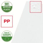 Esselte Embossed Folders A4 Clear (Pack of 100) 54832