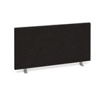 Straight desktop fabric screen 800mm x 400mm - black