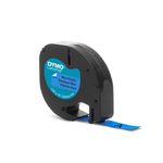 Dymo LetraTag Plastic Tape 12mm x 4m Ultra Blue S0721650