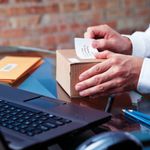 Dymo 99014 LabelWriter Labels 54mm x 101mm Black on White (Pack of 220) S0722430