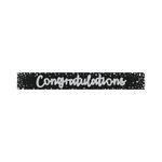 Eurowrap Congratulations Foil Party Banner Pack of 6 6837-CONGC