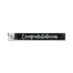Eurowrap Congratulations Foil Party Banner Pack of 6 6837-CONGC