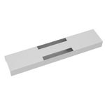 Elev8 lower cable channel with cover for back-to-back 1600mm desks - white