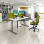 Elev8 upper cable channel 800mm wide for single desks - white