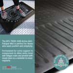 Floortex AFS-TEX 2000 Active Anti-Fatigue Mat 500x800 Blk 874951007469