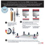 Floortex Cleartex Rectangular Chair Mat Carpet 1500x1200x2.2mm PVC Clear 1115225EV