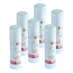 5 Star Solid Adhesive Glue Stick Washable Non-toxic Large 40g(Pack of 6) 108233