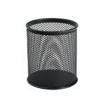 5 Star Wire Mesh Pen Pot Diameter 80mm Height 95mm Black 126740