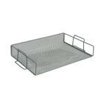 5 Star Mesh Letter Tray Scratch Resistant Stackable Side Load Landscape Foolscap Silver 287926