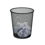 5 Star Office Mesh Waste Bin Lightweight Sturdy Scratch Resistant 20 Litre 305x345mm Black