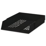 5 Star Letter Tray High-impact Polystyrene Foolscap Black 295829