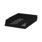 5 Star Letter Tray High-impact Polystyrene Foolscap Black 295829