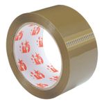 5 Star Packaging Tape Polypropylene Buff 48mmx66m (Pack of 6) 295896