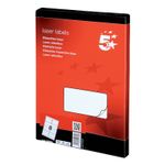 5 Star Multipurpose Labels Laser Copier Inkjet 99.1x67.7mm White (Pack of 800) 296808