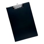 5 Star Fold-over Clipboard with Front Pocket Foolscap Black 320901