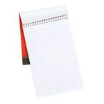 5 Star Wirebound Shorthand Pad Ruled 60gsm 300 Page 127x200mm Red (Pack of 10) 330038
