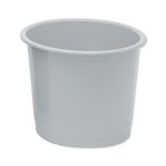 5 Star Office Waste Bin Polypropylene 14 Litre Capacity 304x254mm Grey