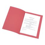 5 Star Recycled Square Cut Folder Foolscap 180gsm Red (Pack of 100) 340433