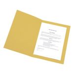 5 Star Recycled Square Cut Folder Foolscap 180gsm Yellow (Pack of 100) 34045X