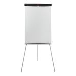 5 Star Office Flipchart Easel with Telescopic Legs 700x82x1900mm Black Trim