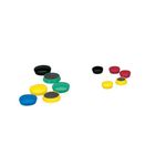 5 Star Round Plastic Covered Magnets 20mm Assorted (Pack of 10) 464033
