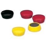 5 Star Round Plastic Covered Magnets 20mm Assorted (Pack of 10) 464033