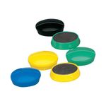 5 Star Round Plastic Covered Magnets 30mm Assorted (Pack of 10) 464041