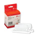 5 Star Office Plastic Tabs for Suspension File Clear (Pack of 50)