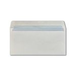 5 Star DL Envelope Window Peel and Seal 80gsm White (Pack of 25) 600388