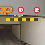 Traffic-Line Height Restriction Bar 2000mm Ylw/Blk FS606532
