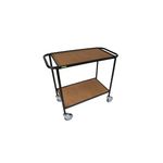 5 Star Mobile Shelf Trolley Wooden Shelves 950x450x900mm FS644077