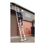 5 Star Telescopic 13 Tread Ladder with Stabiliser Aluminium FS646200